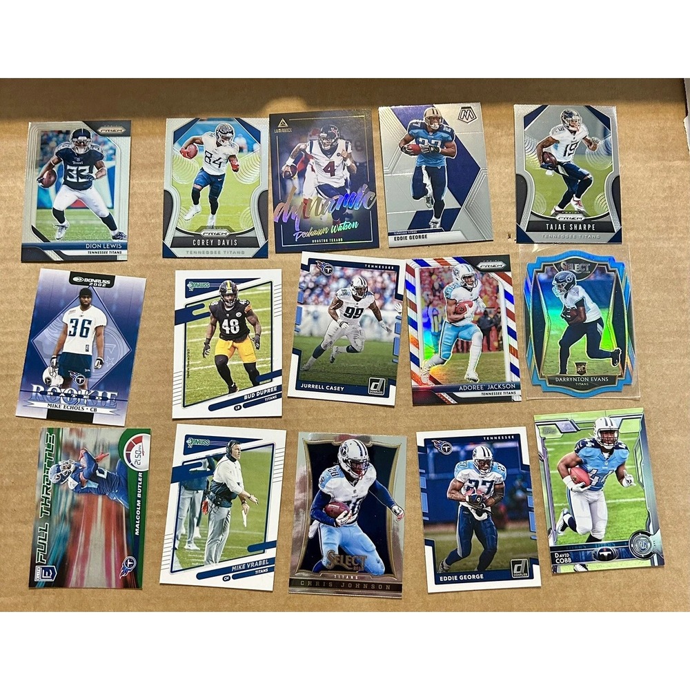 Panini Lot of 15 Tennessee Titans Football Cards Various Players (Z1)